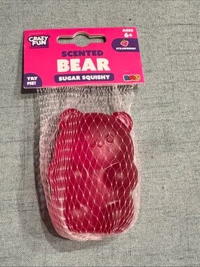 Scented Bear Sugar Squishy - Pink Strawberry Scent 2026